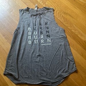 Burn boot camp top size M